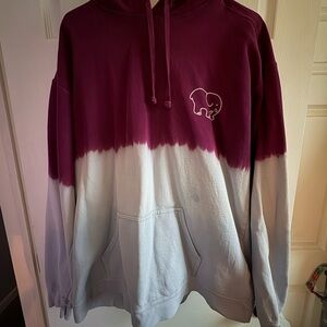 Ivory Ella Maroon Elephant Logo Hoodie